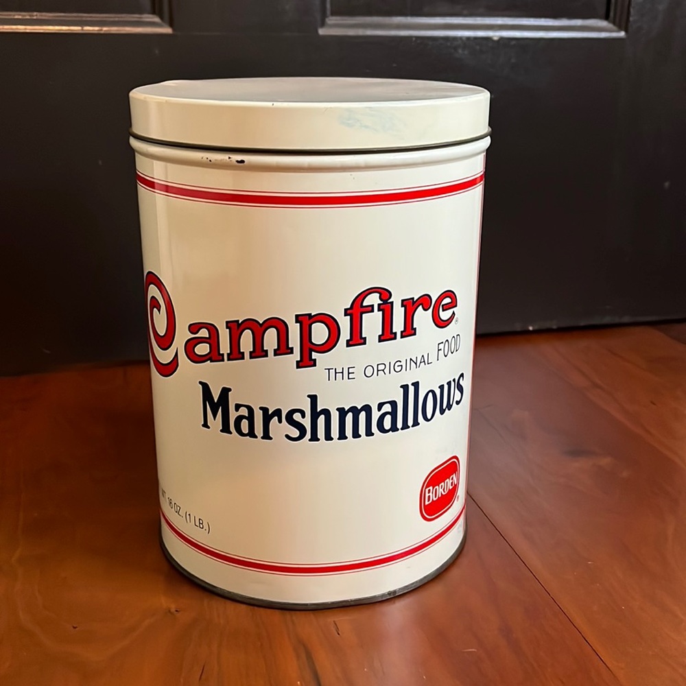 Vintage Campfire Marshmallow Tin
